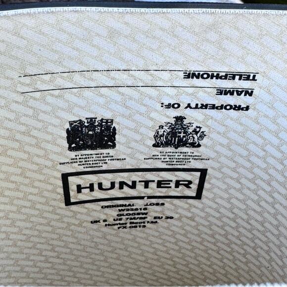 Hunter Original Women's Tall Gloss Black Rain Wellies Boots 8 US / 6 UK *Flaws* - Picture 13 of 16